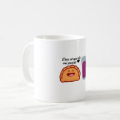 Taza con api y pastel koffiemok (Voorkant links)