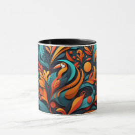 Taza con Arte Simbólico de Biodiversidad Mok