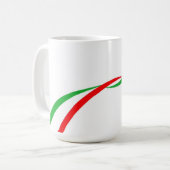 Taza con bandera italiana koffiemok (Voorkant links)