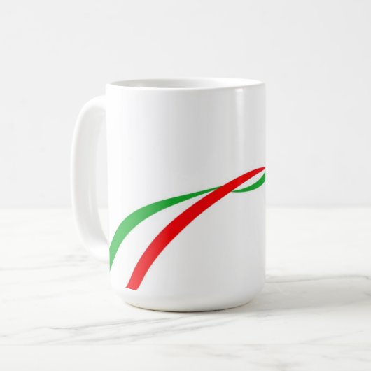 Taza con bandera italiana koffiemok (Voorkant links)