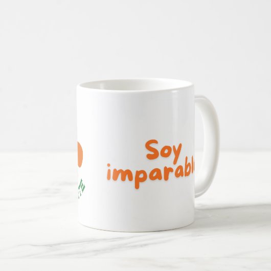 taza con dedicatoria a mujer con bella energía koffiemok (Voorkant rechts)