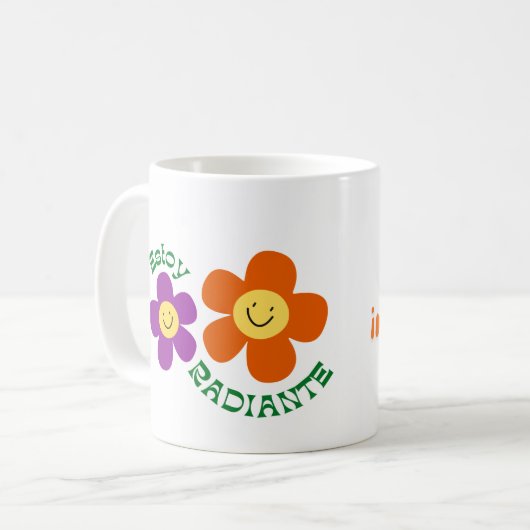 taza con dedicatoria a mujer con bella energía koffiemok (Voorkant links)