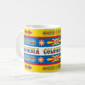 Taza con diseño bus Chiva Colombiana Koffiemok (Voorkant links)