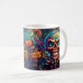 TAZA CON DISEÑO DE CALAVERA KOFFIEMOK (Voorkant rechts)