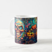 TAZA CON DISEÑO DE CALAVERA KOFFIEMOK (Voorkant links)