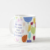 Taza con flores koffiemok (Voorkant links)
