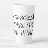 Taza con frase del mundo del motor latte mok (Voorkant)