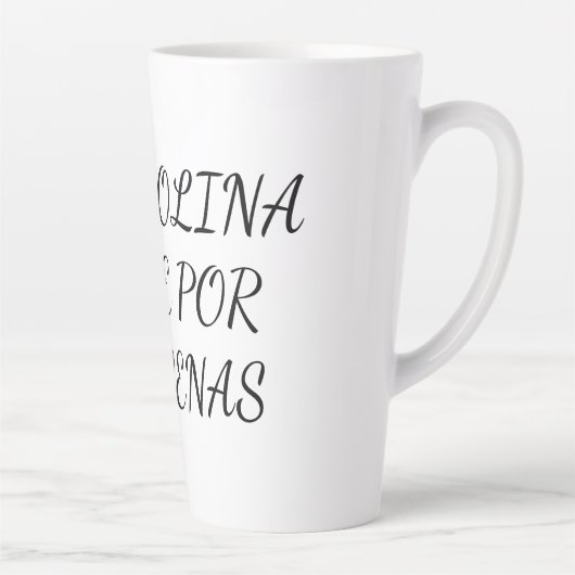 Taza con frase del mundo del motor latte mok (Rechts)