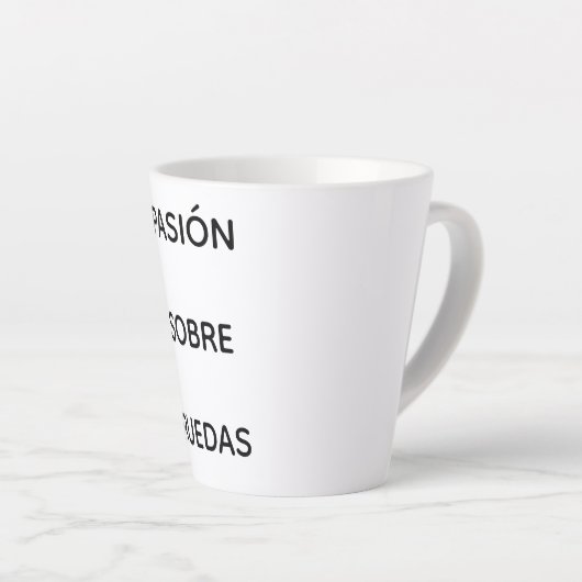 Taza con frase del mundo del motor latte mok (Rechterhoek)