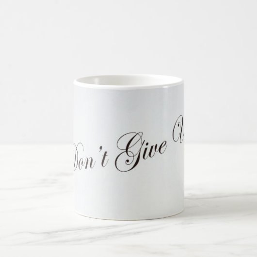 Taza con frase Don't give Up Koffiemok (Center)