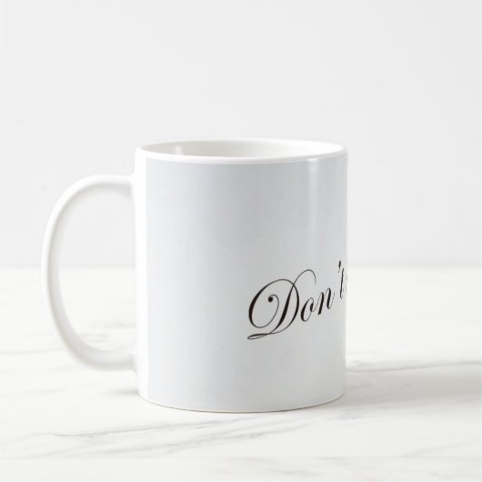 Taza con frase Don't give Up Koffiemok (Links)