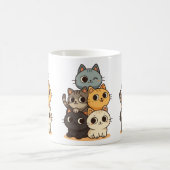 Taza con gatitos dibujado a mano. koffiemok (Center)