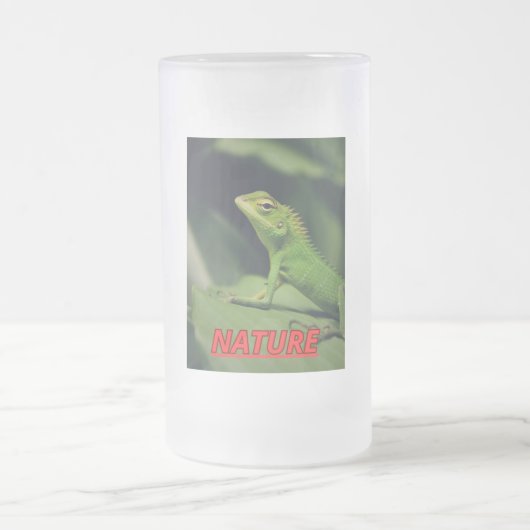Taza con la foto de una iguana matglas bierpul (Center)