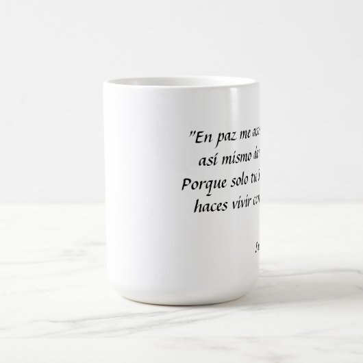 Taza con texto bíblico magische mok (Midden)