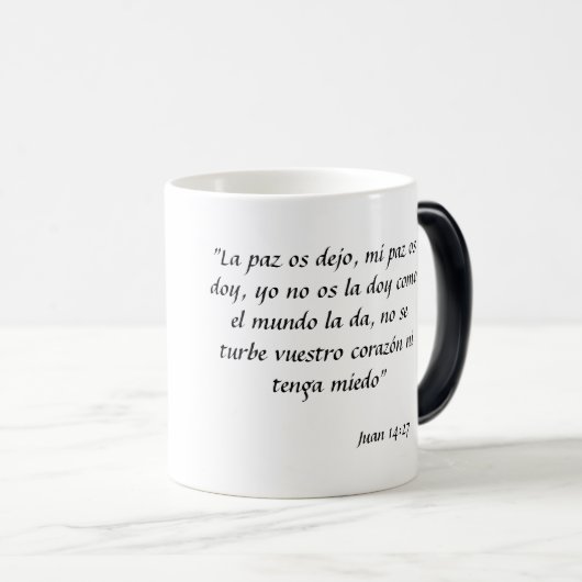 Taza con texto bíblico magische mok (Voorkant rechts)