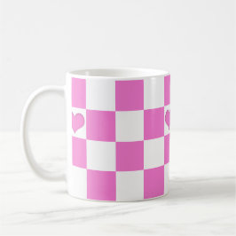 Taza - Cuadrados-Corazón Koffiemok