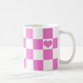 Taza - Cuadrados-Corazón Koffiemok