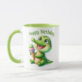 Taza Cumpleaños Cocodrilo Kawaii con Helado Mok (Links)