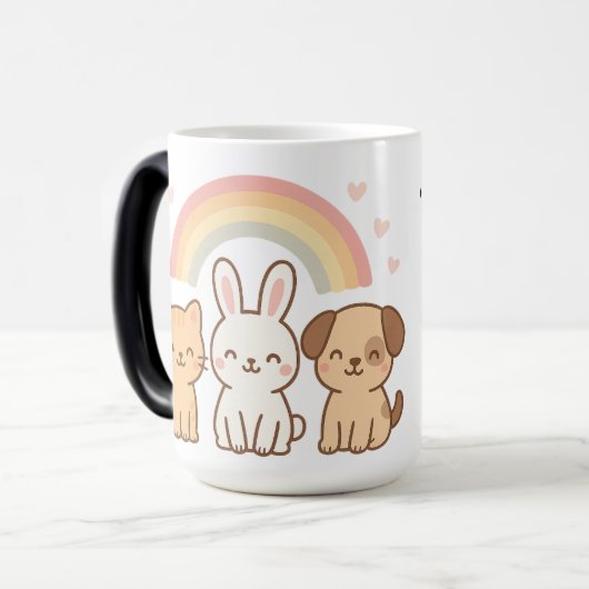 taza de animalitos magische mok (Voorkant links)