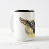 taza de buho tweekleurige koffiemok (Voorkant links)