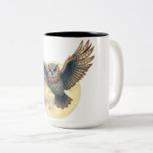 taza de buho tweekleurige koffiemok (Voorkant rechts)