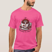 Taza de Caf con Ganoderma retro T-shirt (Voorkant)