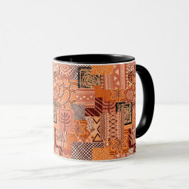 Taza de Cafe African Collage Mok