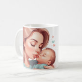 Taza de café blanca para madres koffiemok (Voorkant links)