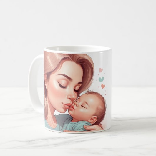 Taza de café blanca para madres koffiemok (Voorkant links)