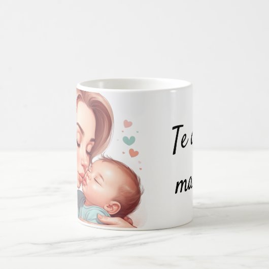 Taza de café blanca para madres koffiemok (Center)