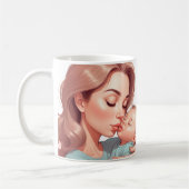 Taza de café blanca para madres koffiemok (Links)