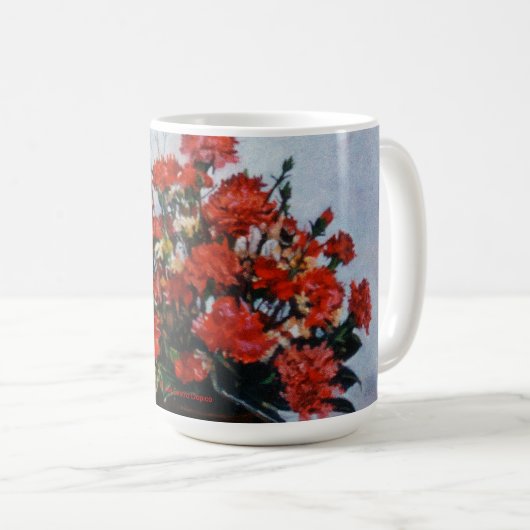 Taza de Café Bodegón de flores Koffiemok (Voorkant rechts)