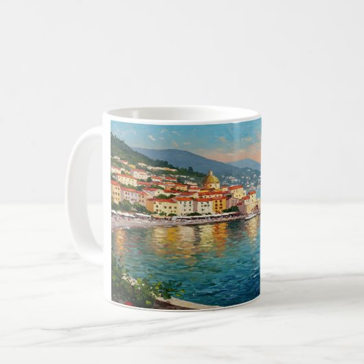 Taza De Café Coastal Village Koffiemok (Voorkant links)