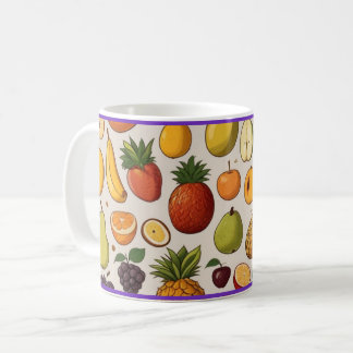 taza de café con diseño de frutas koffiemok