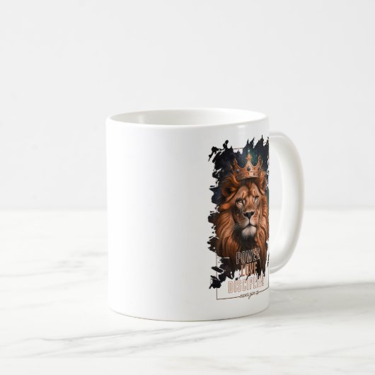 Taza de café con Diseño de León Koffiemok (Voorkant rechts)