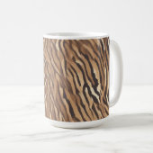 Taza de Cafe con Diseño de Piel de Tigre Koffiemok (Voorkant rechts)