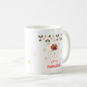 "Taza de café con diseño navideño elegante" Koffiemok (Voorkant rechts)