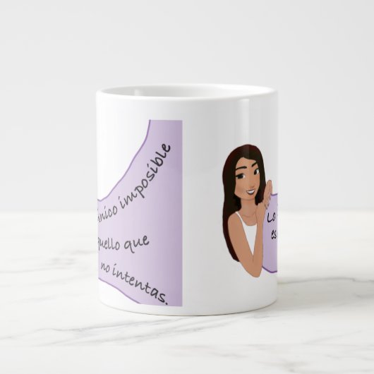 taza de Café con frases inspiradoras Grote Koffiekop (Voorkant)