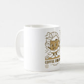 taza de cafe de estilo japones, coffi koffiemok (Voorkant links)