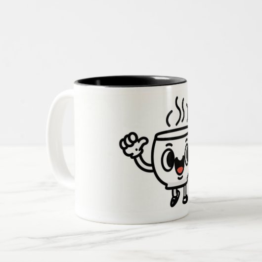 Taza de Café en Modo Victorioso - Taza Divertida Tweekleurige Koffiemok (Voorkant links)