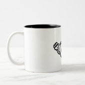 Taza de Café en Modo Victorioso - Taza Divertida Tweekleurige Koffiemok (Links)