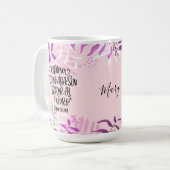 Taza de café frase en español proverbios 31 koffiemok (Voorkant links)