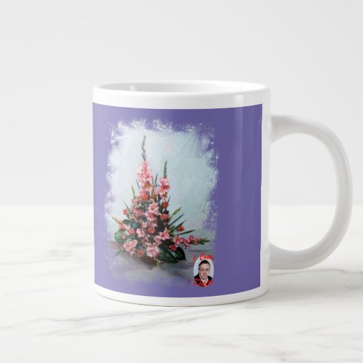 Taza De Café Gigante Bodegón de flores Grote Koffiekop (Rechts)