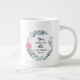 Taza De Café Gigante castellano, biblia, verso bib Grote Koffiekop