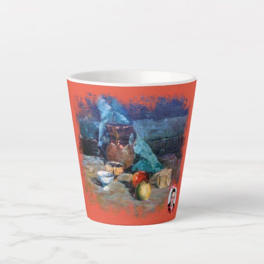 Taza de Café Latte Bodegón a espátula Mok (Voorkant)