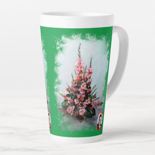 Taza De Café Latte Bodegón de flores Latte Mok (Rechterhoek)