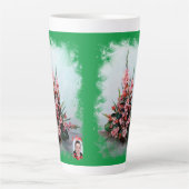 Taza De Café Latte Bodegón de flores Latte Mok (Voorkant)