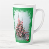 Taza De Café Latte Bodegón de flores Latte Mok (Rechts)