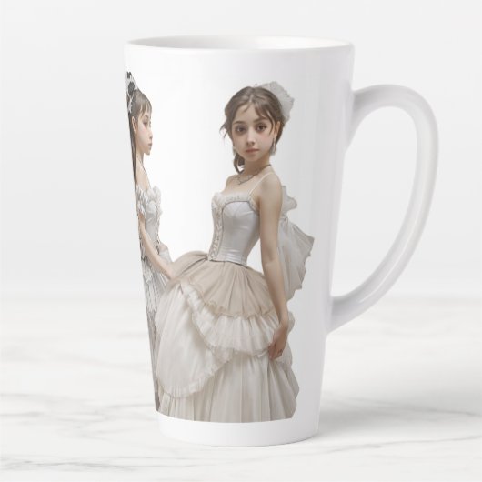 Taza de café latte latte mok (Rechts)