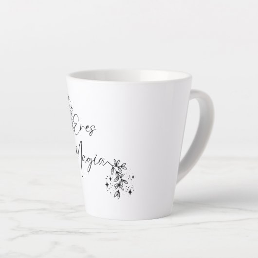 Taza de café latte latte mok (Rechterhoek)